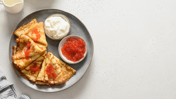 Рецепты несладких намазок для блинов