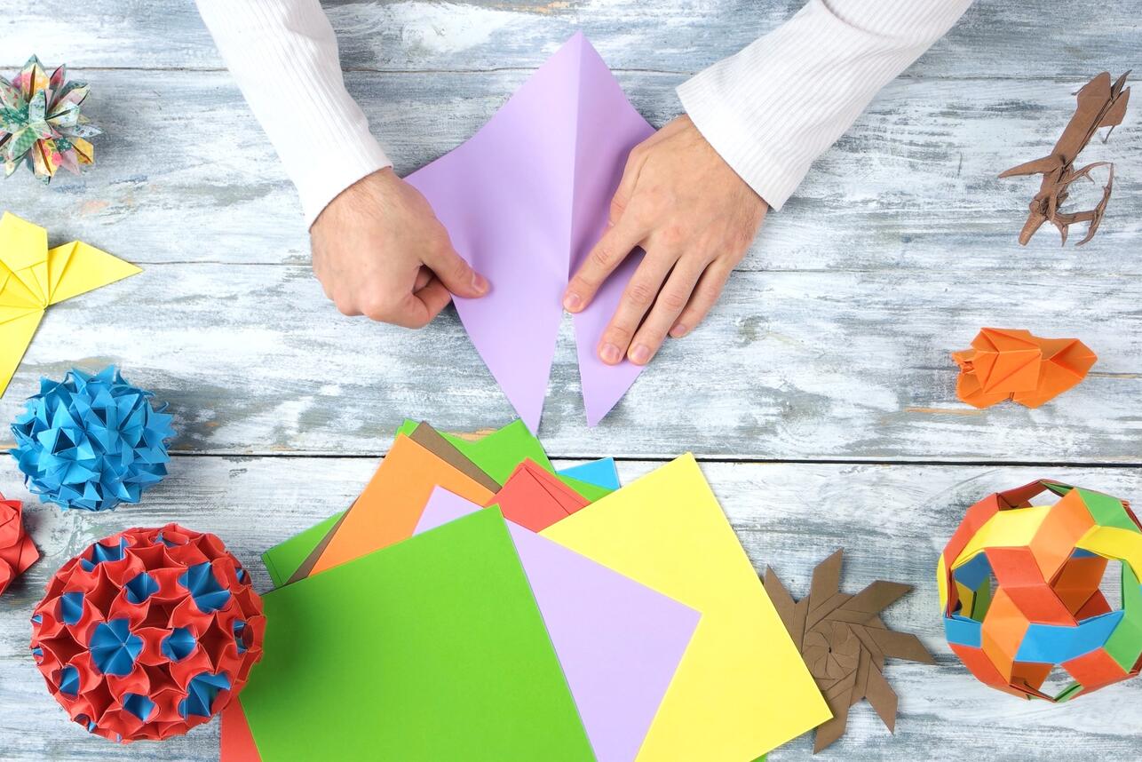 Оригами для детей. Звезда