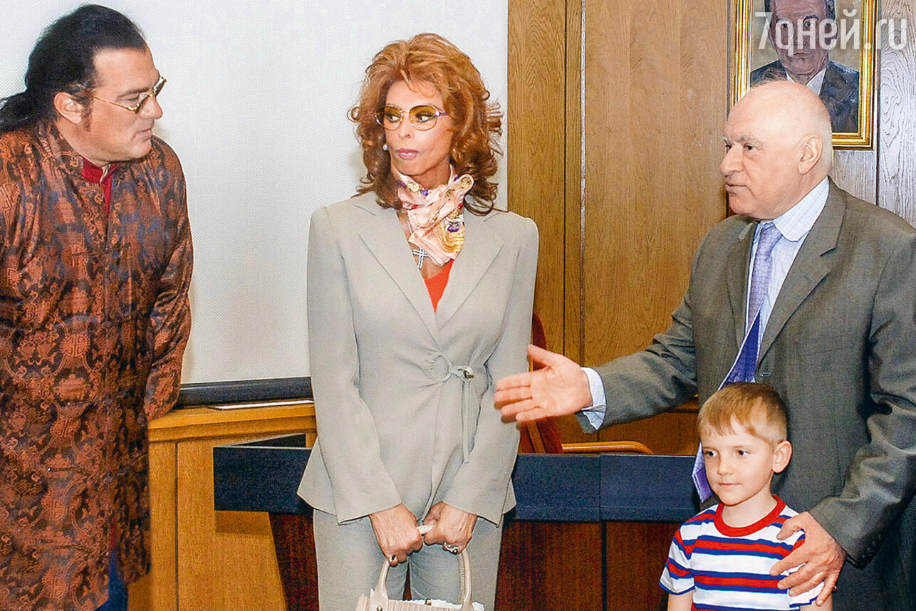 Лео Бокерия, Стивен Сигал и Софи Лорен