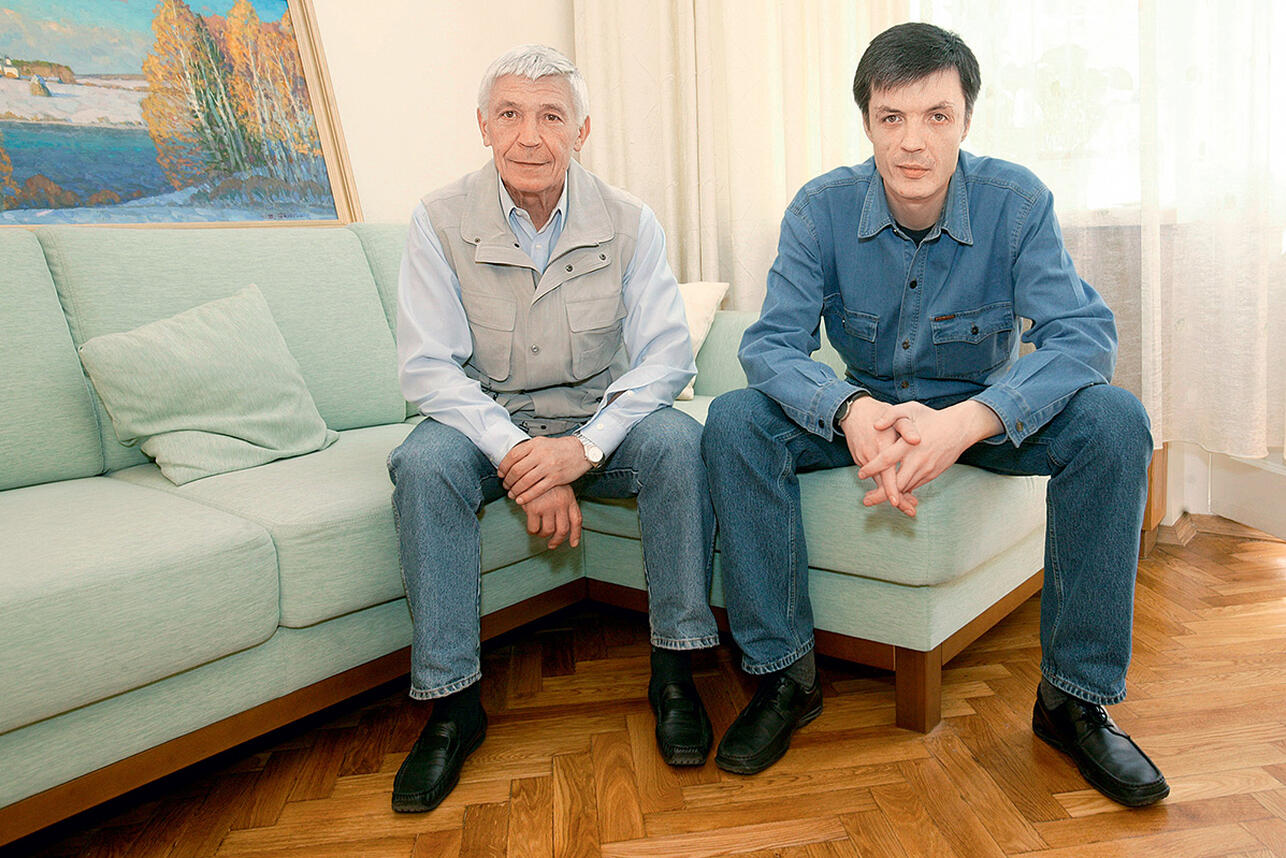 Иван Бортник с сыном