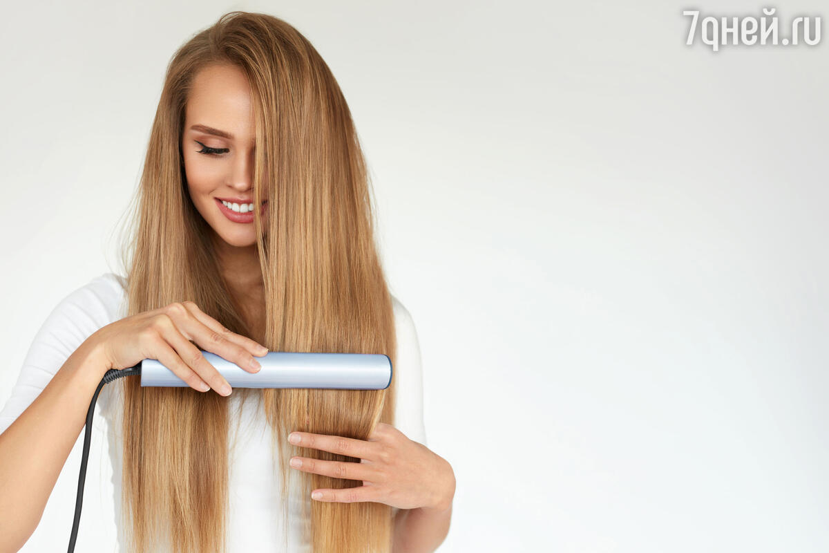 Как уложить длинные волосы феном