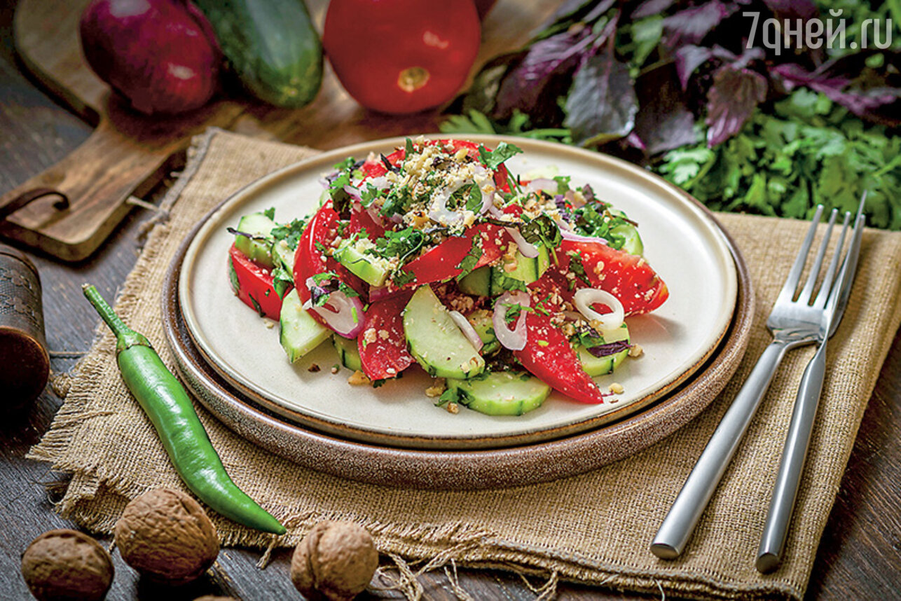 Салат из помидоров Амато - Пошаговый рецепт с фото. Салаты. Салаты из овощей