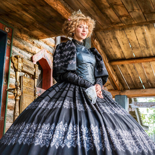 Алина Алексеева на съемках фильма «По щучьему велению», 2023 год