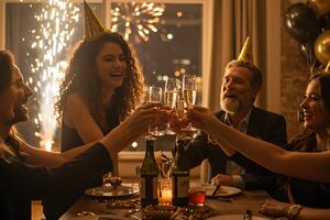 Тосты на Новый год 2025: лучшие поздравления, короткие, душевные и веселые тосты для друзей, семьи и коллег