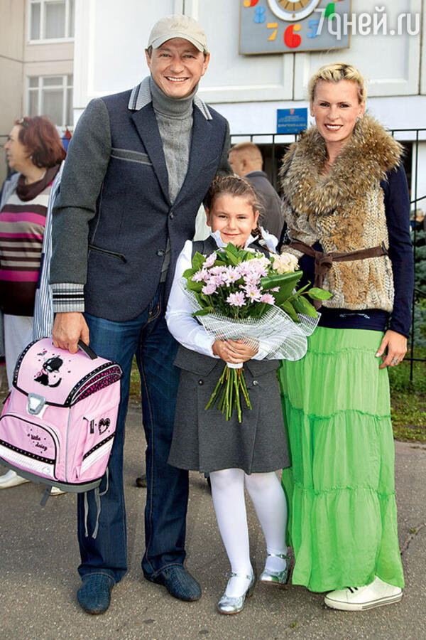 Марат Башаров с бывшей женой Лизой Круцко и дочерью Амели