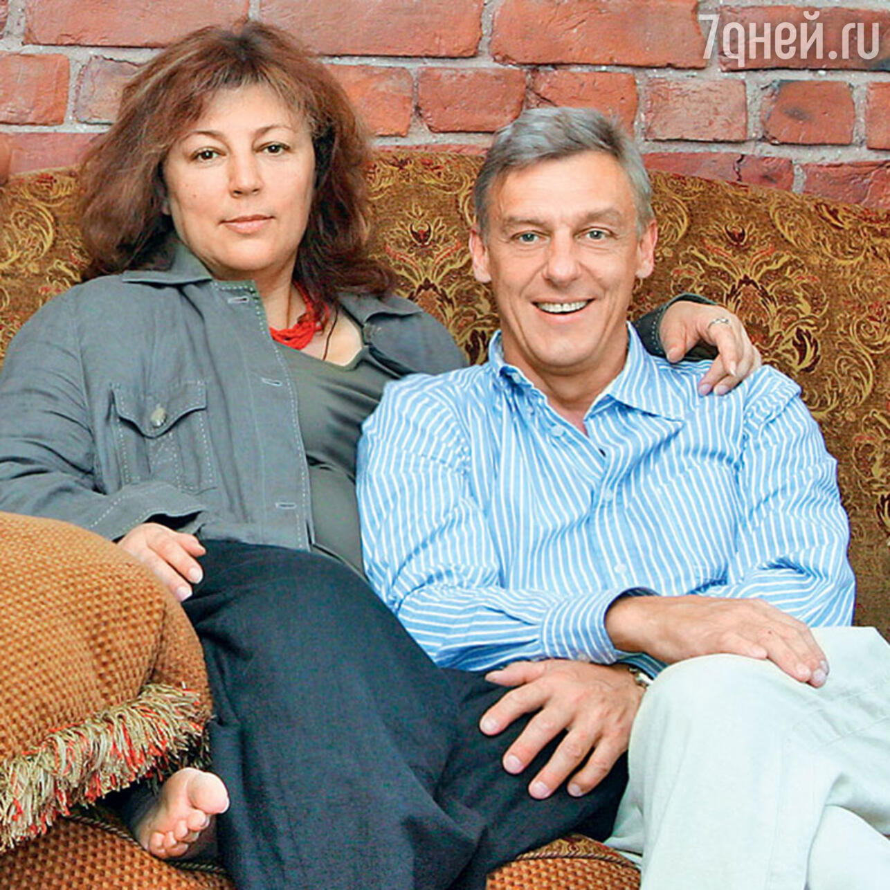 Александр Половцев с бывшей женой Юлией Соболевской. 2007 г.