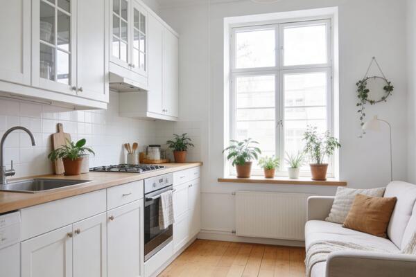 Маленькое чудо: как не сдвигая стен, увеличить крохотную кухню