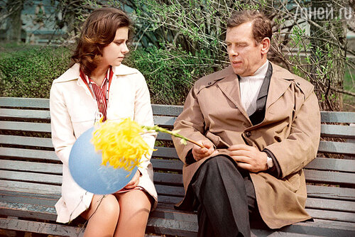С Еленой Сафоновой в фильме «Ищу мою судьбу». 1974 г.