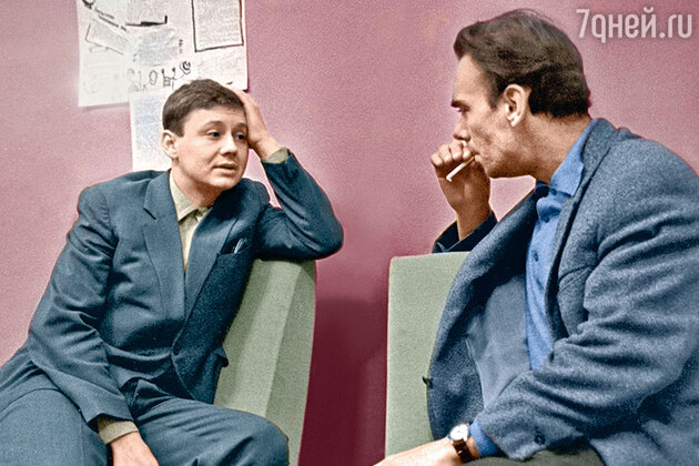 Олег Табаков с Алексеем Баталовым