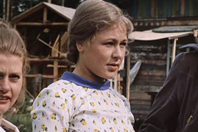 Раиса Рязанова в роли Тоси в фильме «Москва слезам не верит». 1979 г.