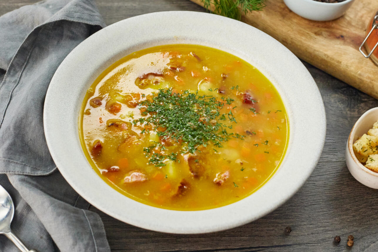 приготовить гороховый суп с ребрами пошаговый рецепт | Дзен