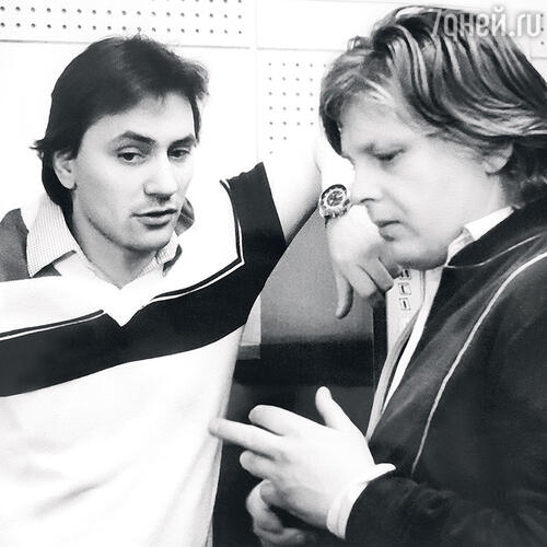 Владимир Киселев с Юрием Антоновым. 1980-е гг.