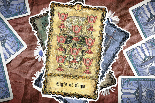 Восьмерка кубков Таро: значение и сочетание