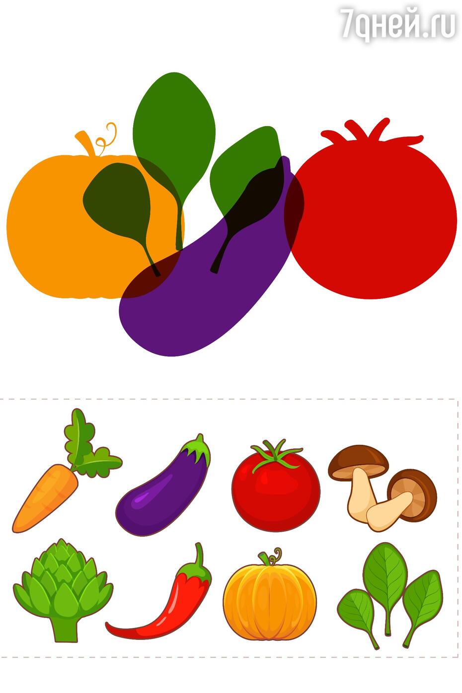 Изучаем с детьми фрукты и овощи