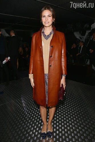 Дарья Жукова на показе Prada осень-зима 2015/2016