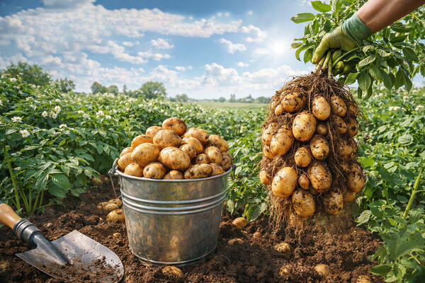 Не фантастка: как вырастить ведро картошки с одного куста  