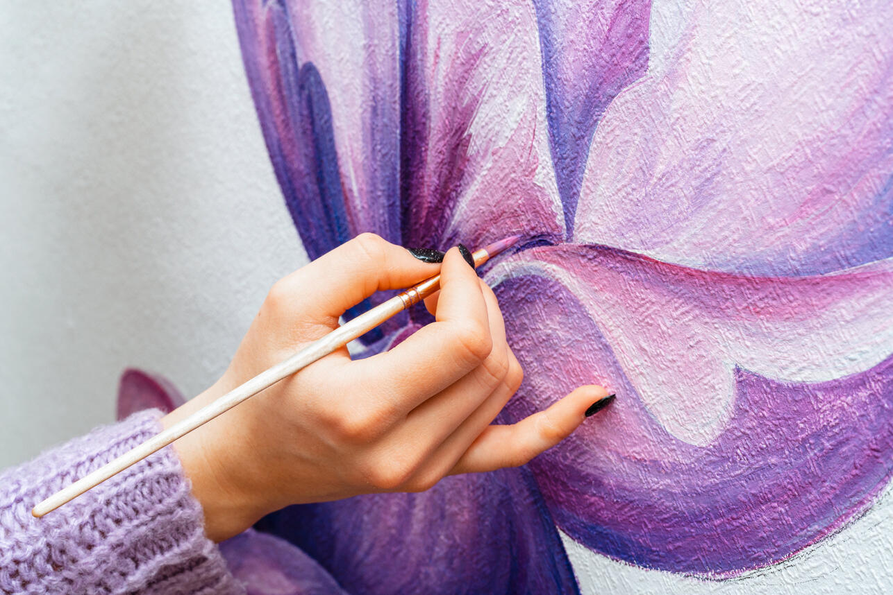 Какими красками делается роспись стен | Блог художника Арона Оноре