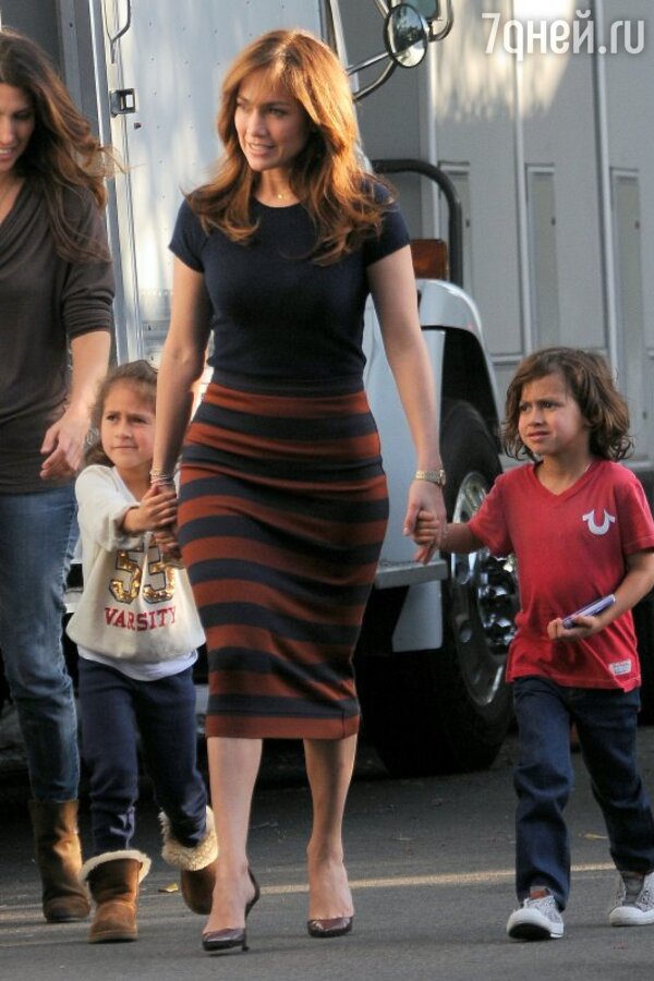 Дженнифер Лопес (Jennifer Lopez) с детьми
