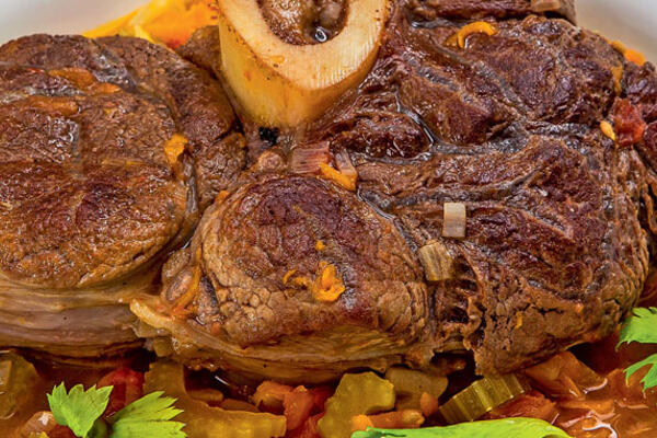 Рецепты от Юлии Высоцкой: телячья голяшка, рис с фасолью и зеленью, макароны с интересной компанией