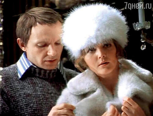 С Андреем Мягковым в фильме «Ирония судьбы...». 1975 г.