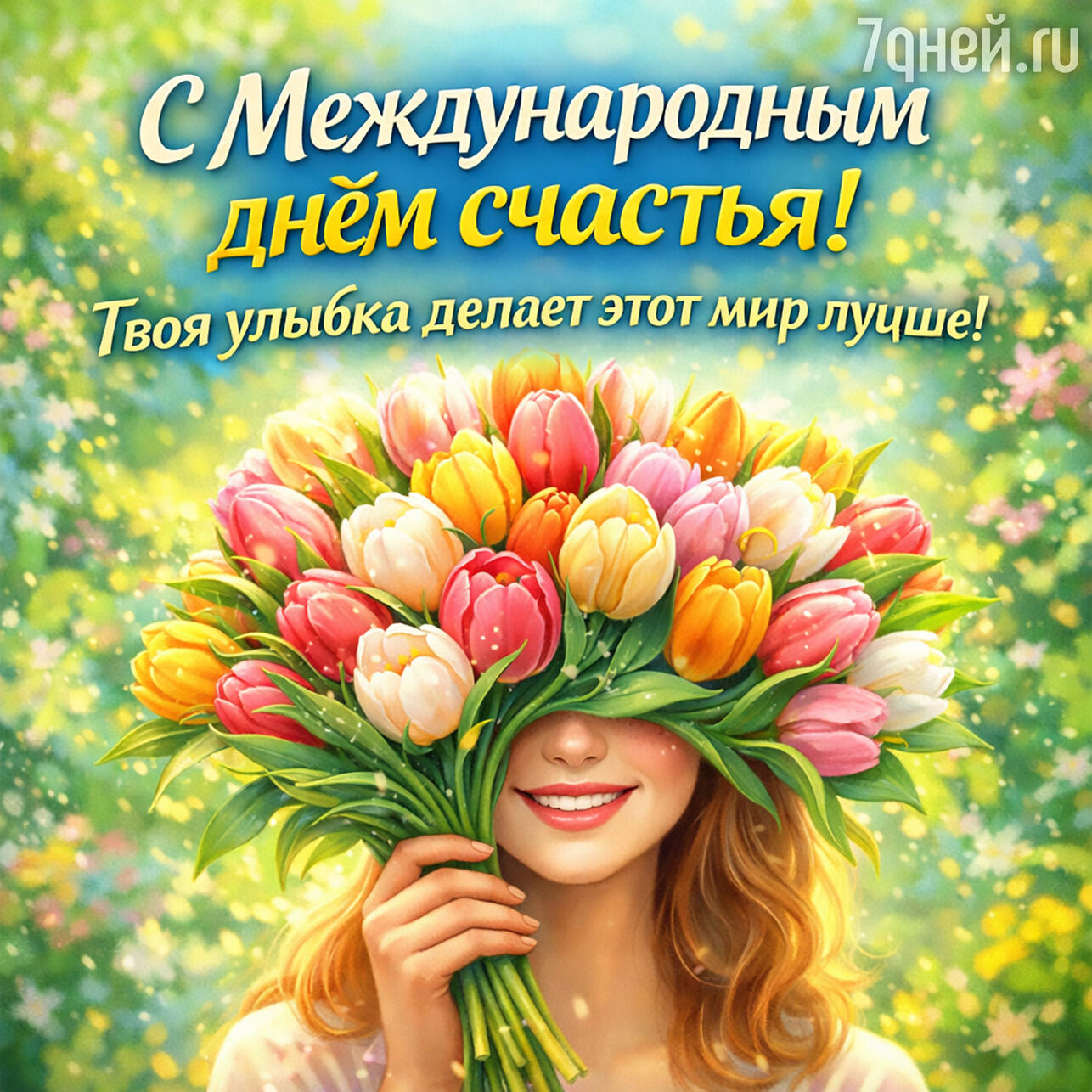 открытки и пожелания к Международному дню счастья, 20 марта