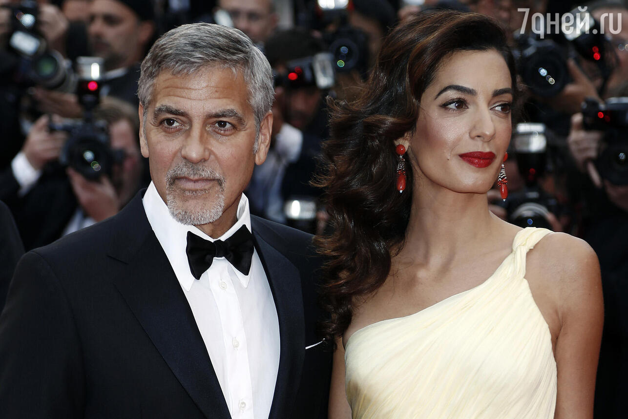 Джордж Клуни с женой Амаль Клуни фото
