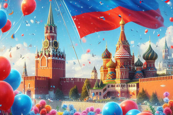 20+ открыток и картинок ко Дню России 2025: поздравления для близких к 12 июня