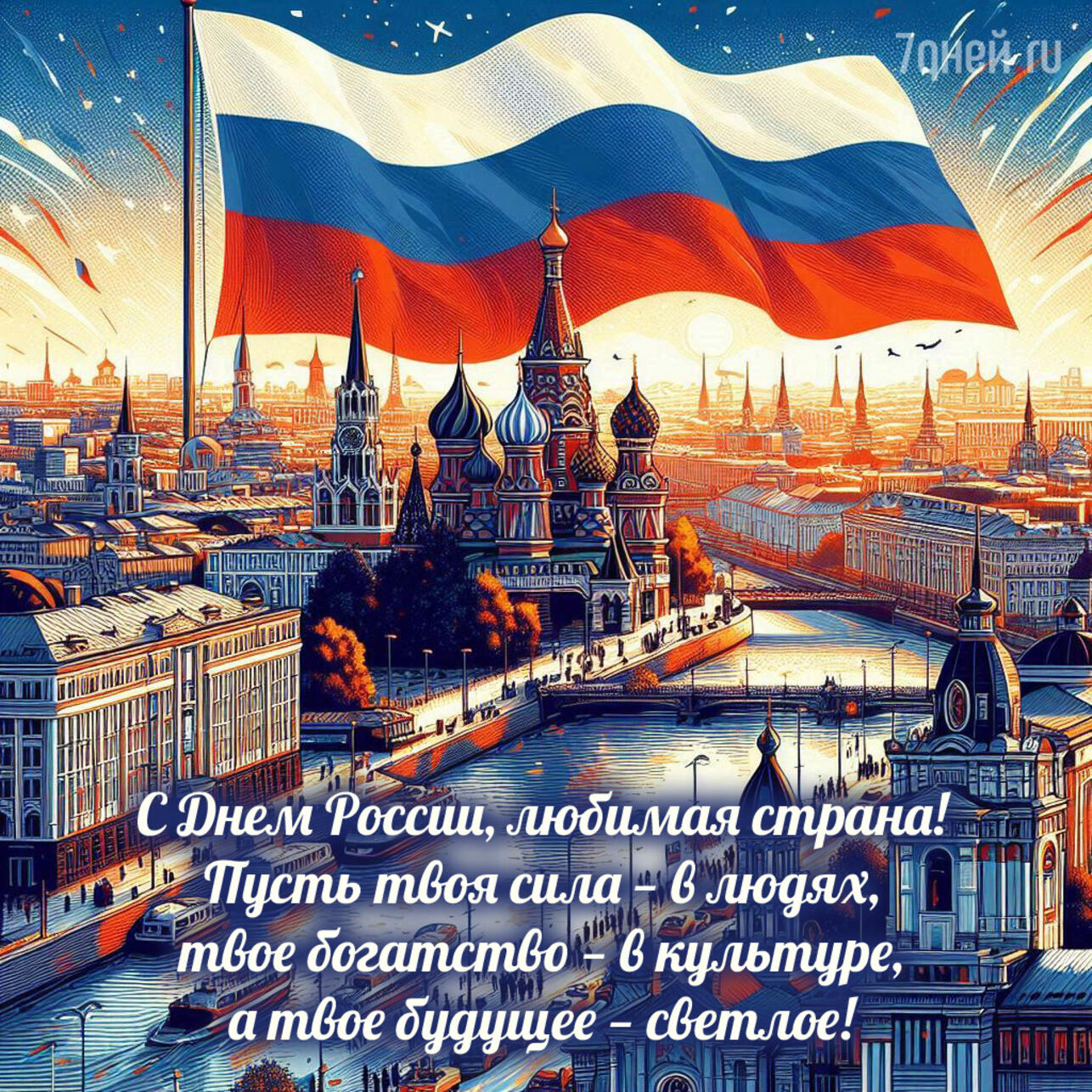 открытки ко дню россии, поздравления 12 июня, день россии 2025, открытки для близких, день россии картинки, поздравления родным, открытка день россии скачать, электронные открытки россия
