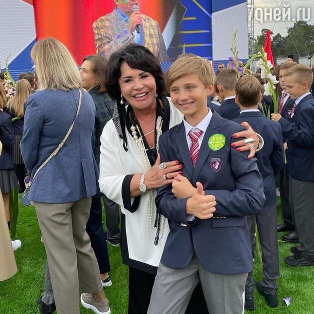 Надежда Бабкина с внуком Георгием - фото