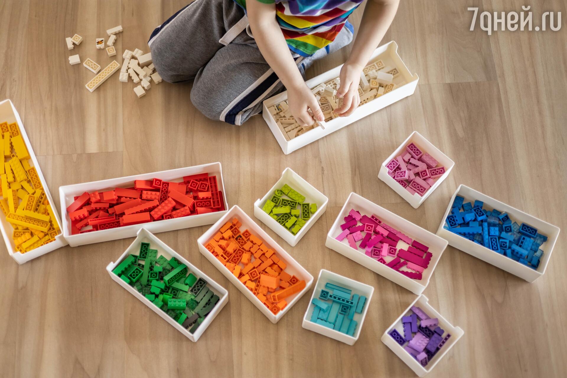 Развивающая игра сортировка по цвету для детей дошкольников 