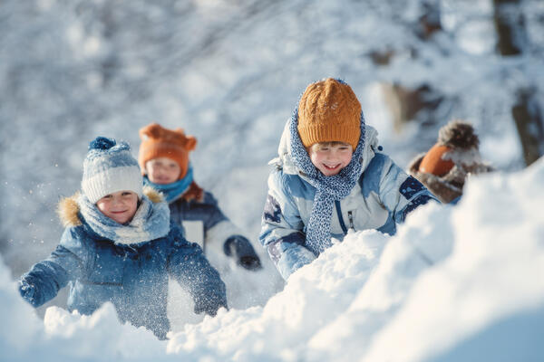 Веселые зимние забавы