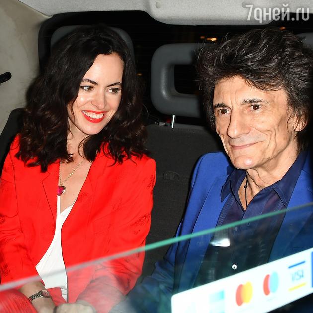 Ронни Вуд с женой Сэлли