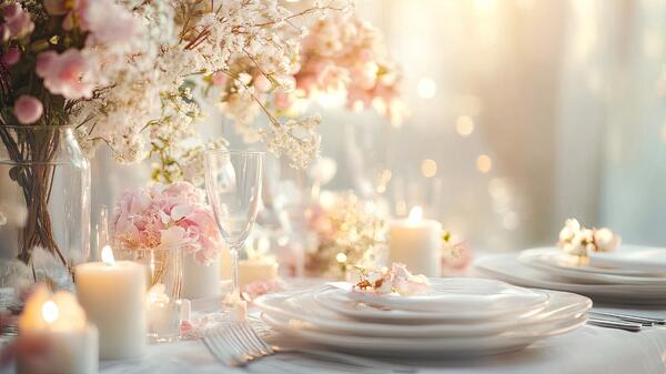 Как&nbsp; красиво накрыть стол к 14 февраля: сервировка в трендовом цвете