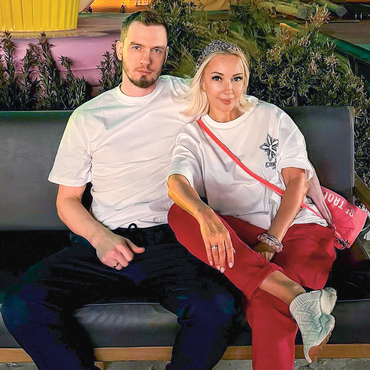 Лера Кудрявцева с мужем