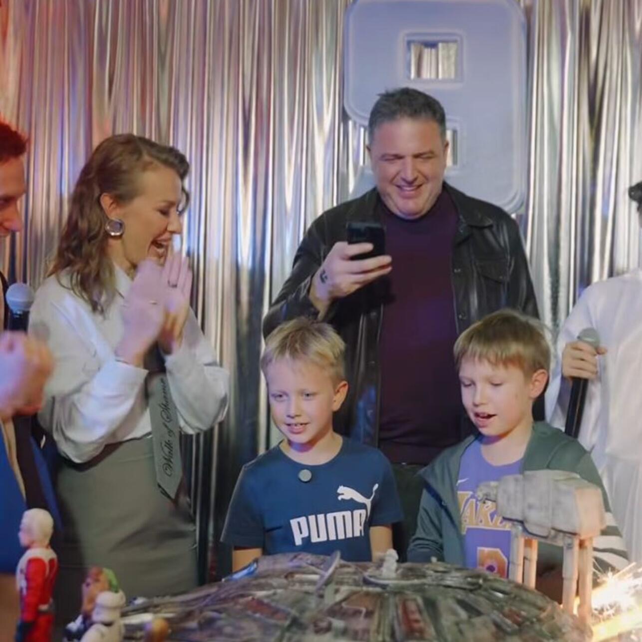 Ксения Собчак с сыном и Максимом Виторганом