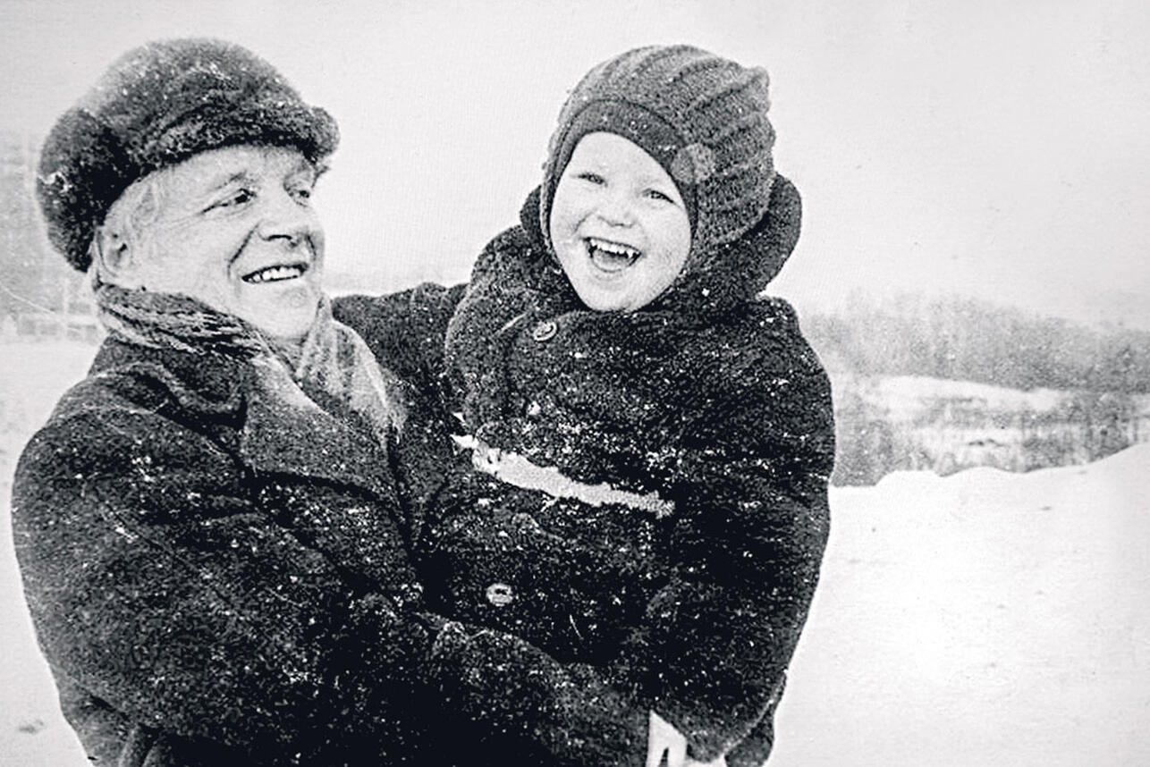 Юрий Белов с сыном 