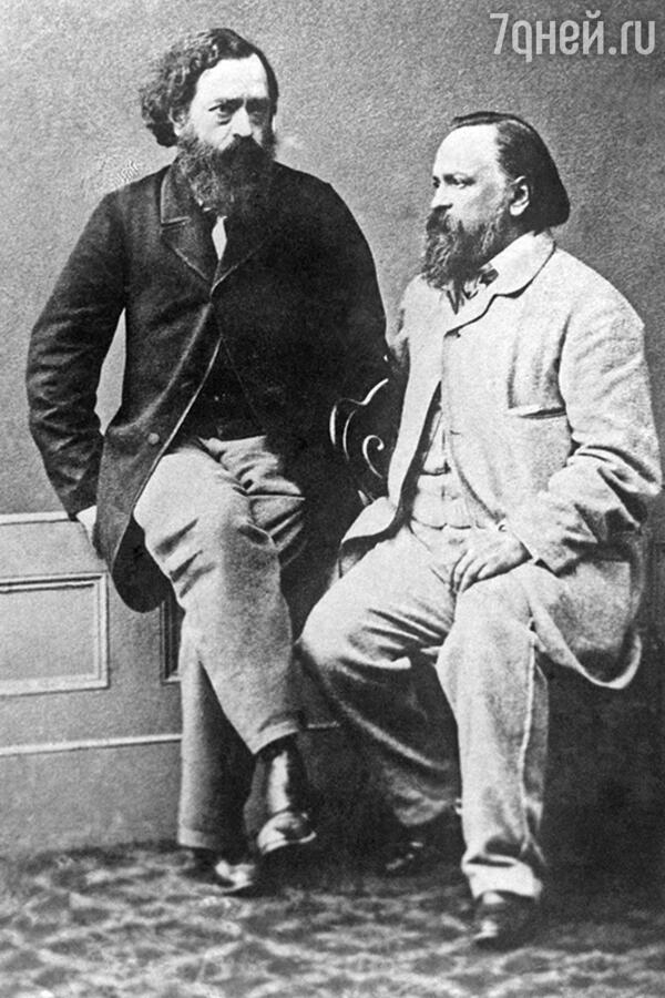 Огарев и Герцен. 1860 г.