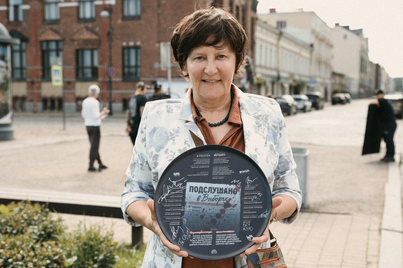 Татьяна Орлова на съемках «Подслушано в Выборге» фото