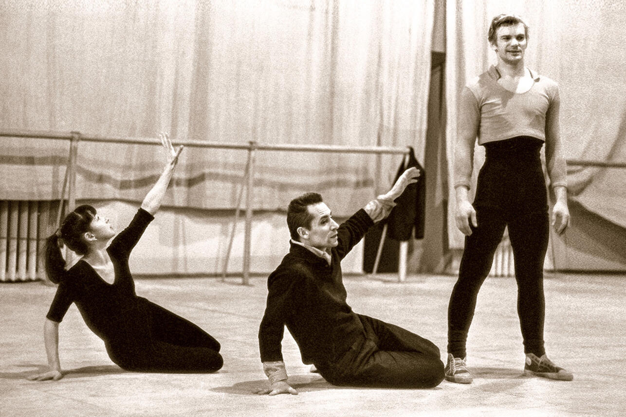 Юрий Григорович  с Екатериной Максимовой и Владимиром Васильевым