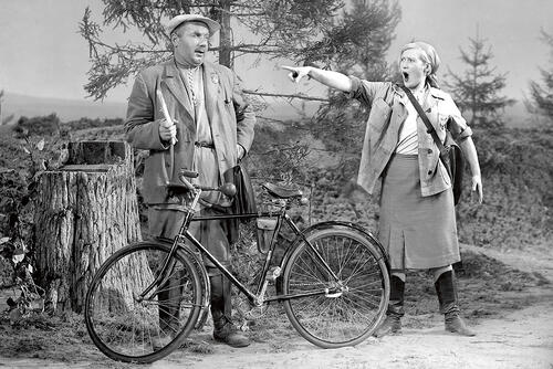 С Игорем Ильинским в фильме «Волга-Волга». 1938 г.