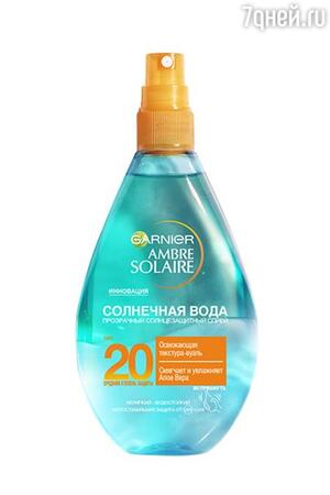 Бифазный солнцезащитный спрей "Солнечная вода", SPF 20, Garnier