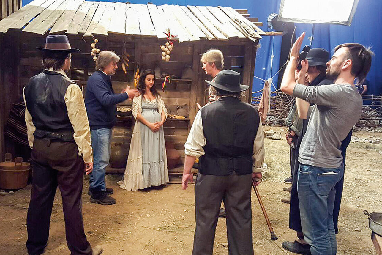 Алексей Рыбников, Лилия Хасанова и съемочная группа