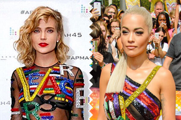 Битва нарядов: Наталья Чистякова-Ионова Глюк'oZa и Рита Ора в Versace