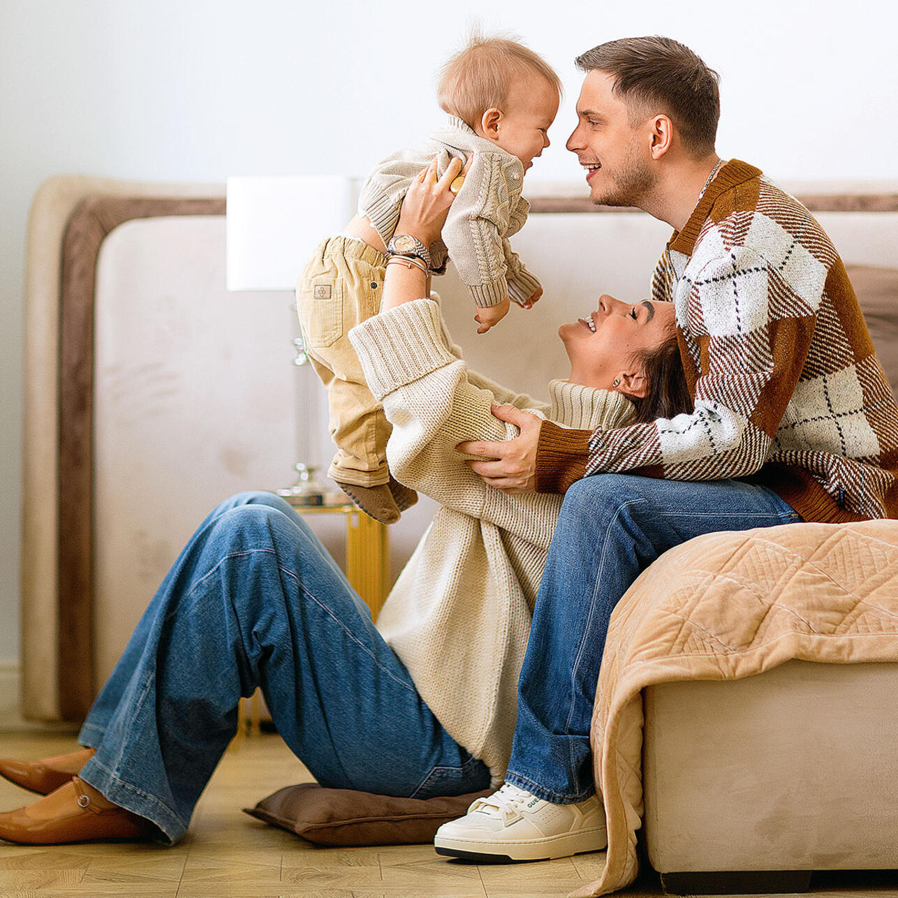 Антон и Валерия Ткачёвы с сыном