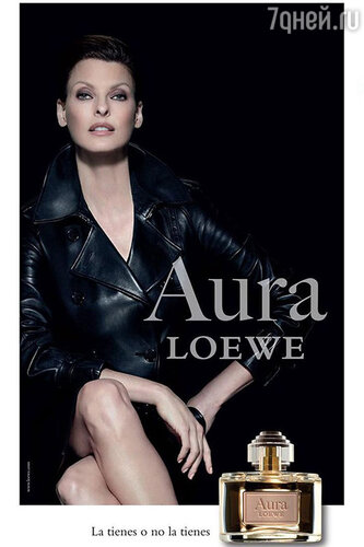 Линда Евангелиста в рекламе аромата Aura Loewe Magnetica от Loewe