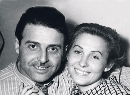 Михаил и Лидия накануне свадьбы. 1956 г. 