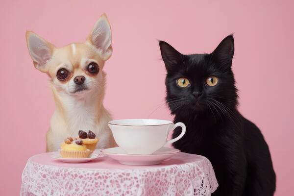 Королевский завтрак: почему кошке можно давать креветки, но нельзя собачий корм