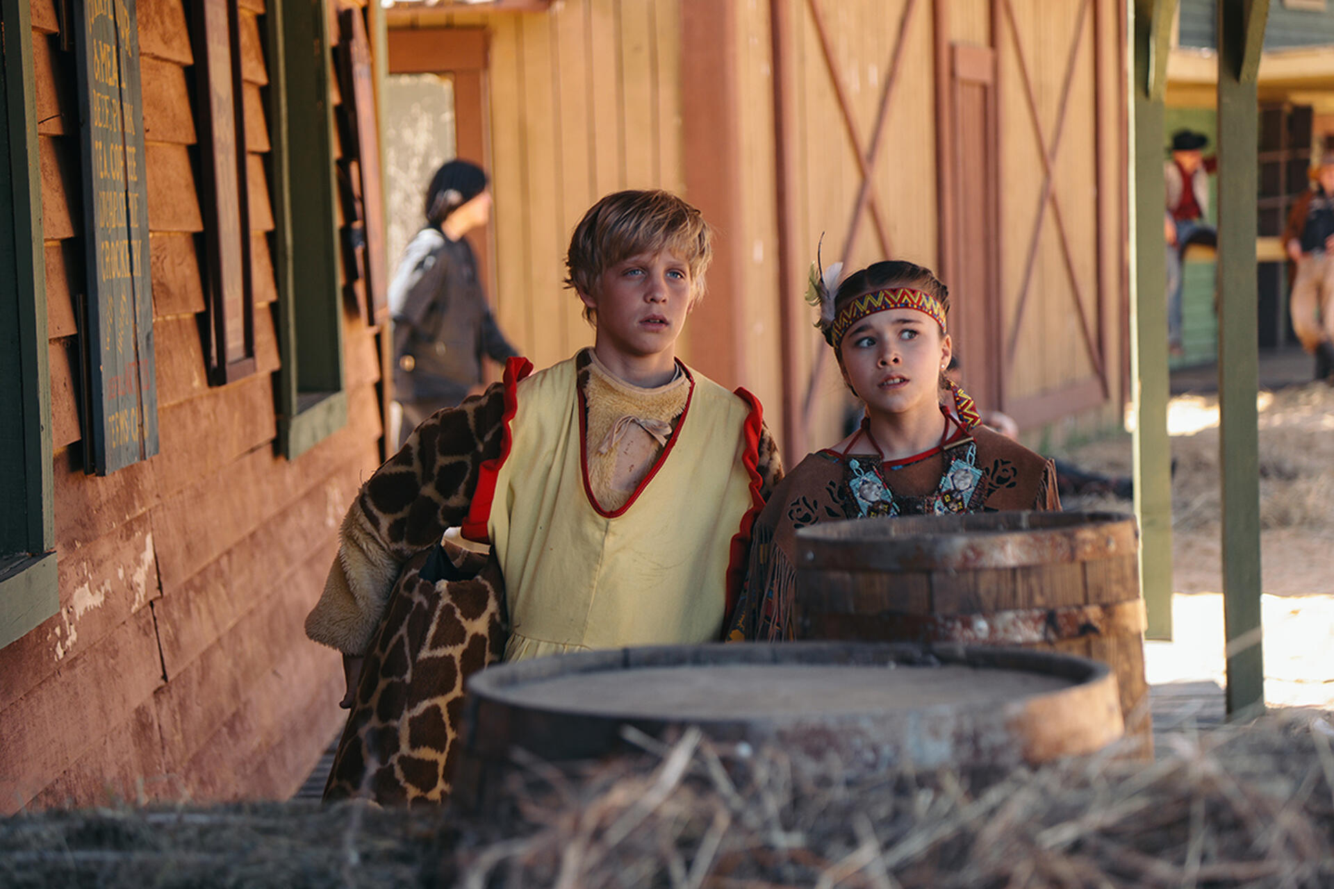 Кадр со съемок фильма «Приключения желтого чемоданчика»