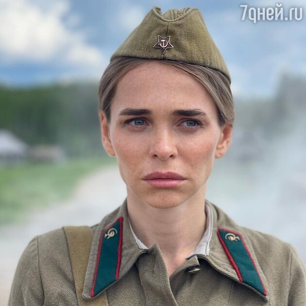 Анна Хилькевич в военной форме 