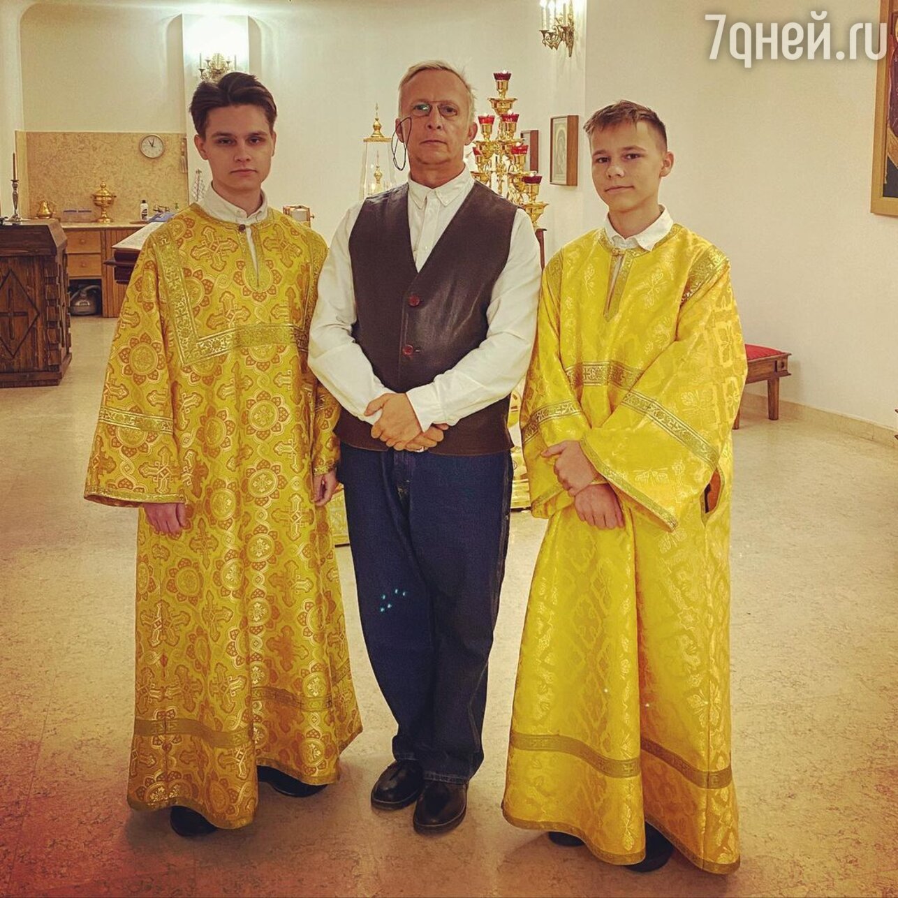 Иван Охлобыстин с сыновьями